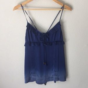 Juicy Couture Silk Blue Ombré Camisole y2k